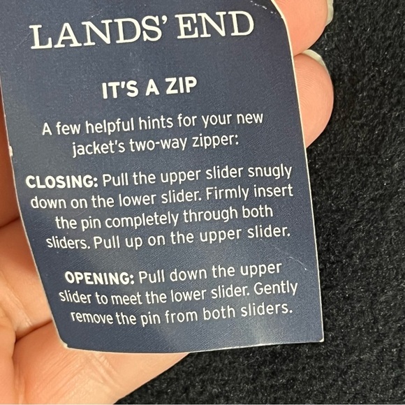 Lands' End Women’s Jacket Black XS Size 2-4 Squall Fleece Winter Park… - Picture 10 of 11